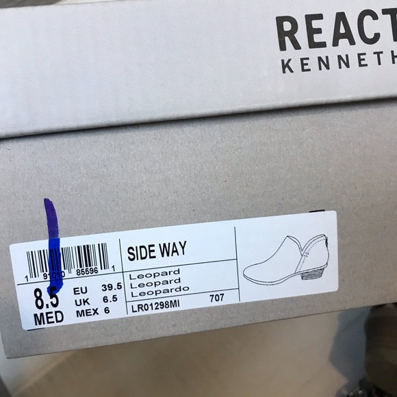 SOLD| Kenneth Cole Reaction Leopard Booties 8.5M - Picture 7 of 8